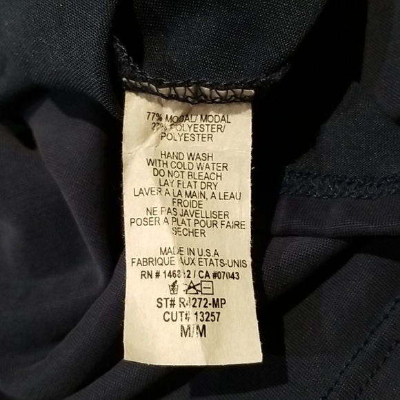 NWOT Navy Wrap Dress - Picture 9 of 9